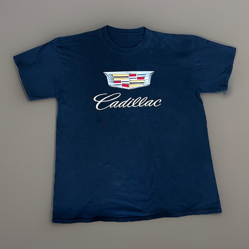VINTAGE Cadillac Car Promo Shirt Size Medium M Mens Black